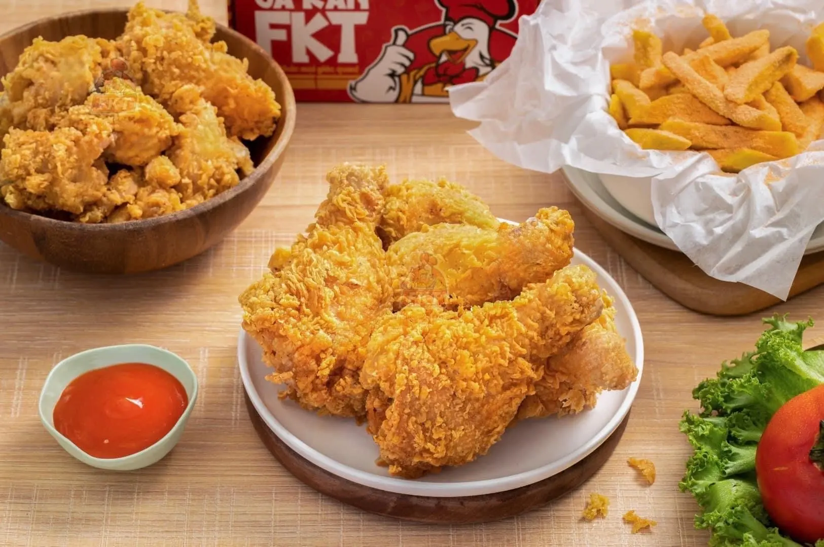 Hình ảnh Combo 1 đùi gà rán + khoai tây