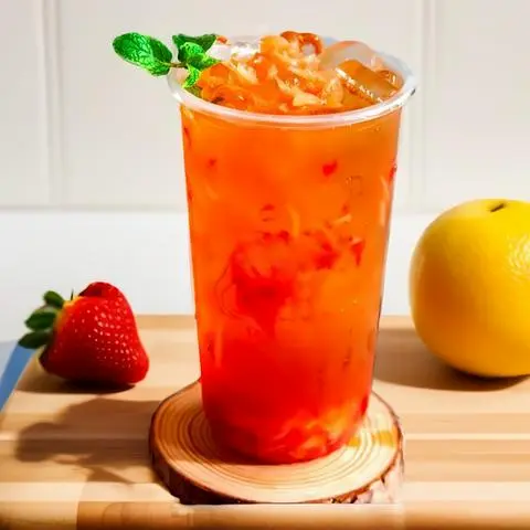 Hình ảnh Trà Bưởi Dâu Tây