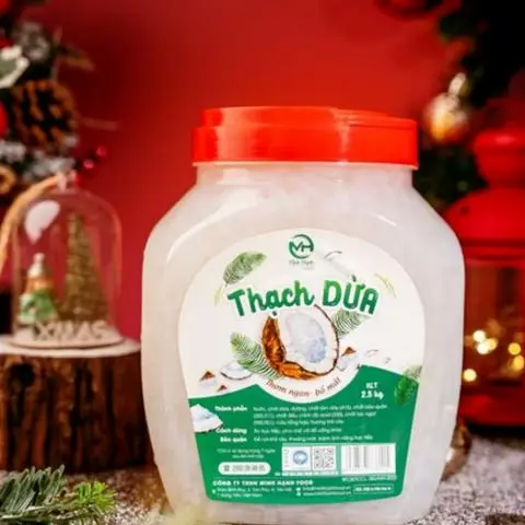 Hình ảnh Thạch Hũ 2,5Kg Thạch Dừa Sợi Minh Hạnh Chính Hãng