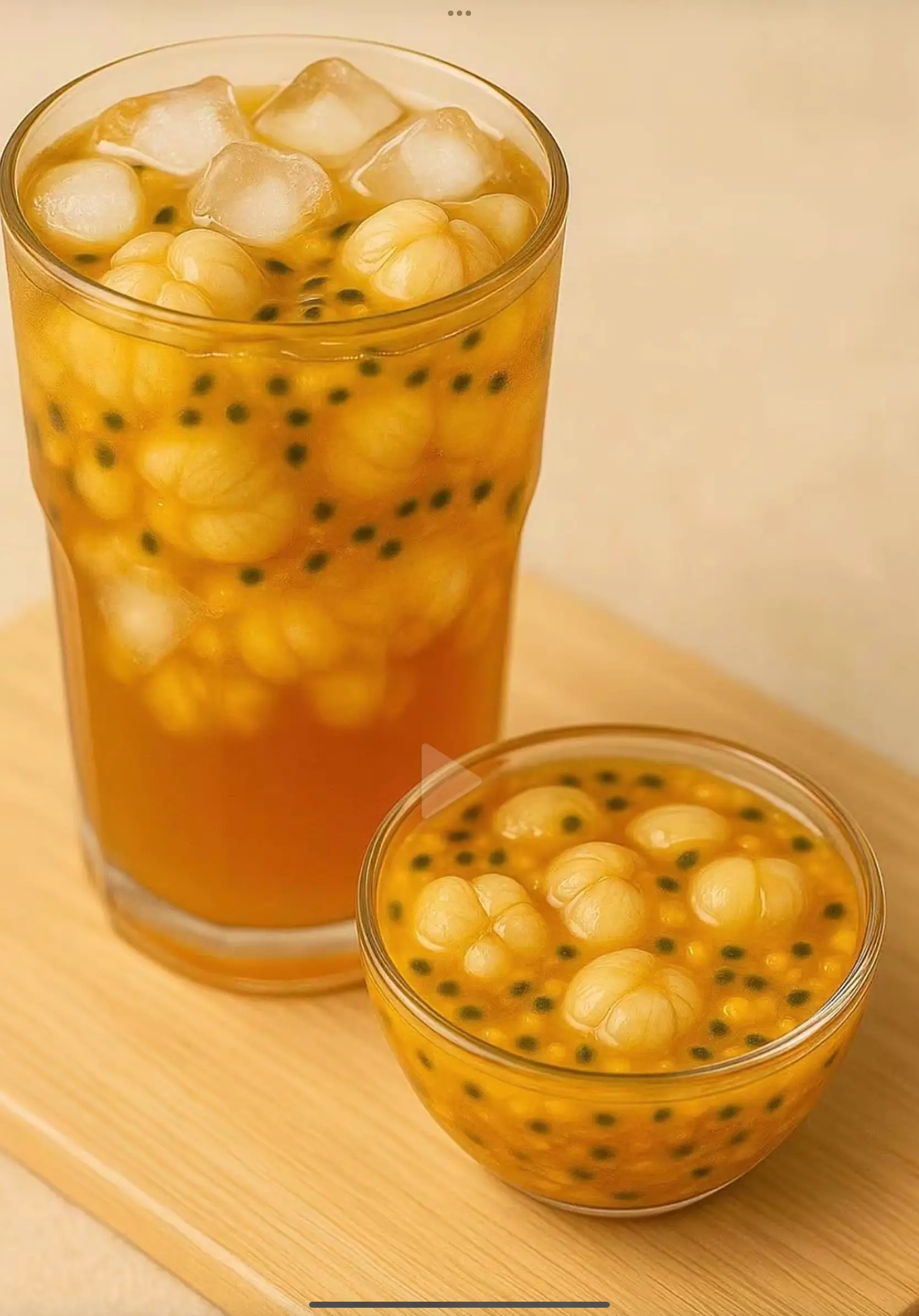 Hình ảnh trà măng cụt chanh dây  L