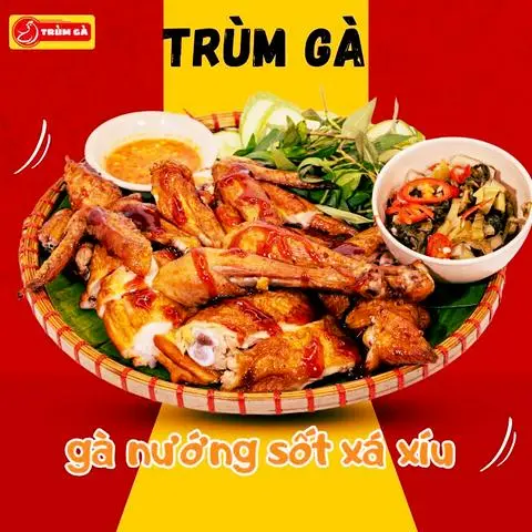 Hình ảnh Gà nướng sốt xá xíu 1/2