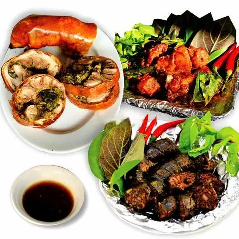 Hình ảnh Combo chân giò rút xương - dồi - xiên