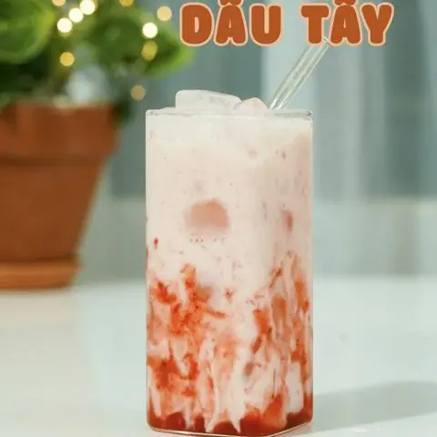 Hình ảnh Sữa chua Dâu tây