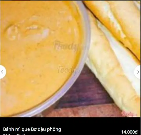 Hình ảnh Bánh Mì Que Bơ Đậu Phộng