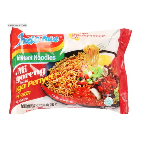 Hình ảnh Mì indomie vị sườn (gói chưa trộn)