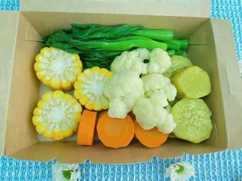 Hình ảnh rau củ quả luộc 