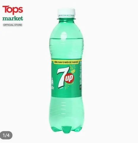 Hình ảnh 1 Chai 7up + 1 ly đá