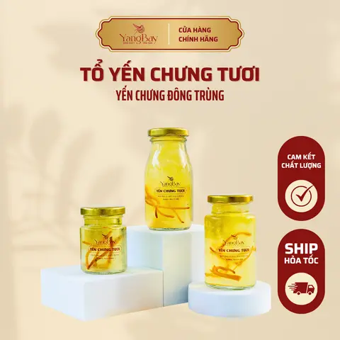 Hình ảnh Yến chưng tươi Đông trùng hạ thảo