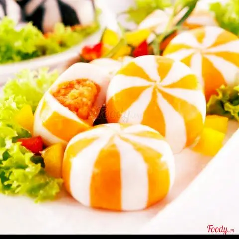 Hình ảnh bánh bao trứng cá hồi