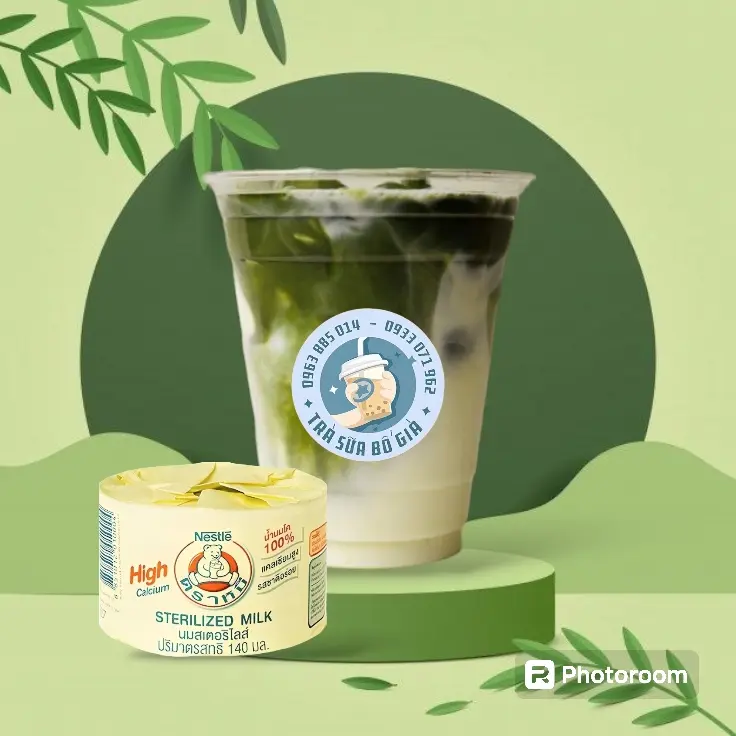 Hình ảnh Matcha sữa gấu