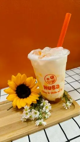 Hình ảnh Đào Sữa Lắc Trân Châu Đen