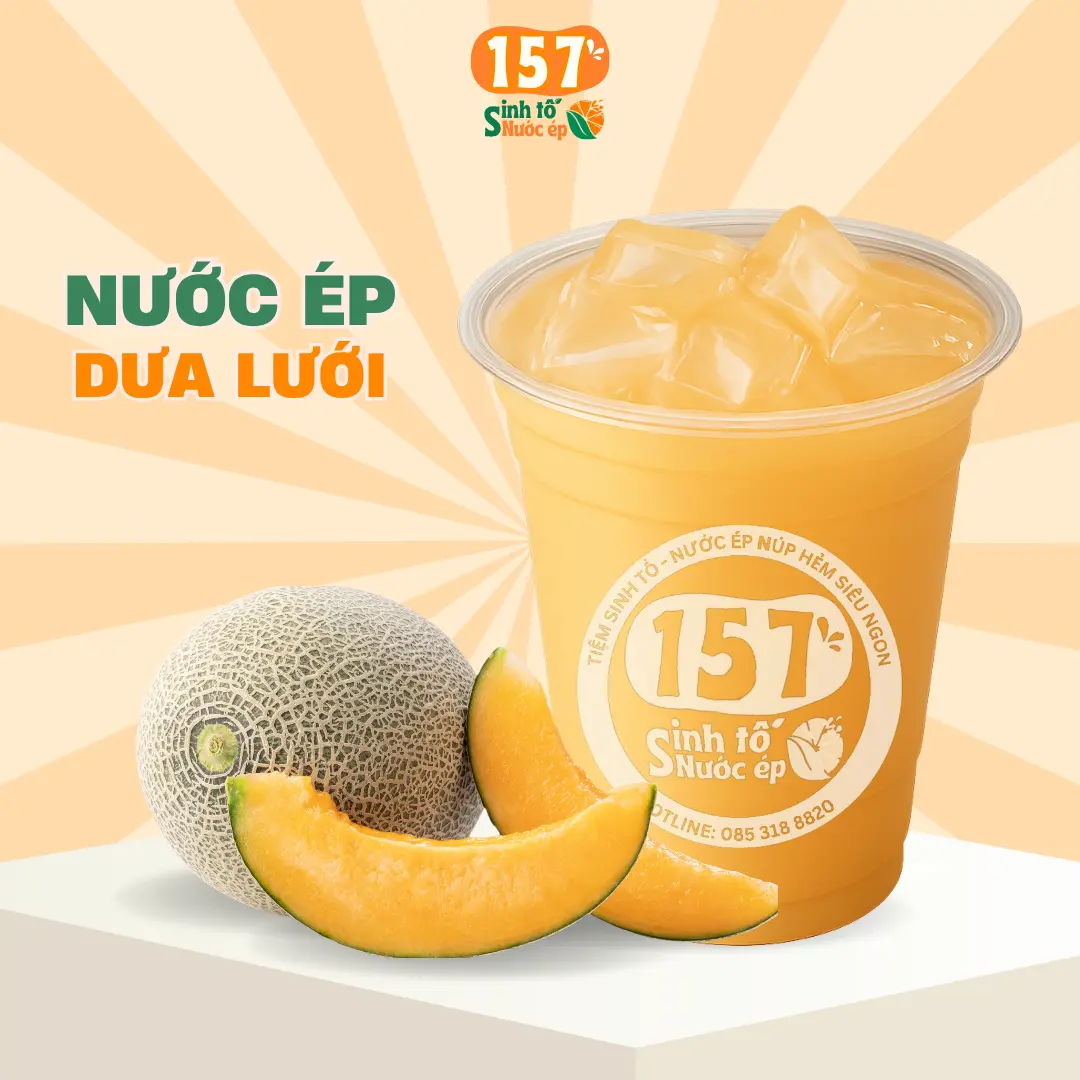 Hình ảnh [Nên thử] Nước ép Dưa lưới - Ly lớn