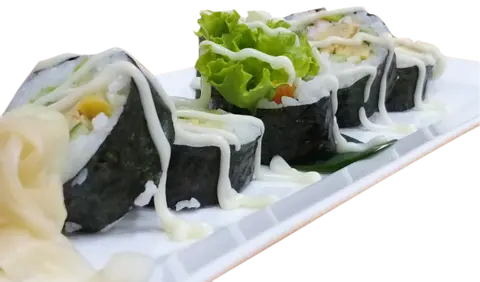 Hình ảnh Sushi Rau Củ Thập Cẩm 5 Viên