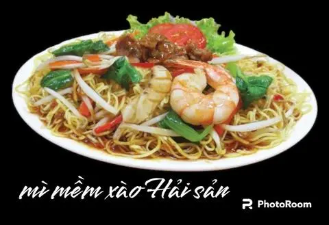 Hình ảnh mì mềm xào hải sản