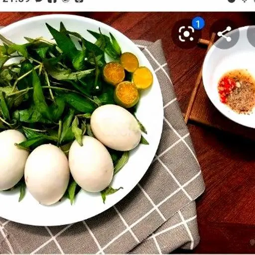 Hình ảnh Hột vịt lộn luộc - 1 Quả