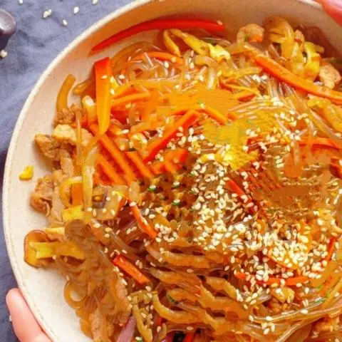 Hình ảnh Miến Trộn Xào Trộn, Nem Nướng + (Tặng Sốt Tương Tỏi Phi, Cải Thảo, Nấm, Cà Rốt, Mè 2 Màu)