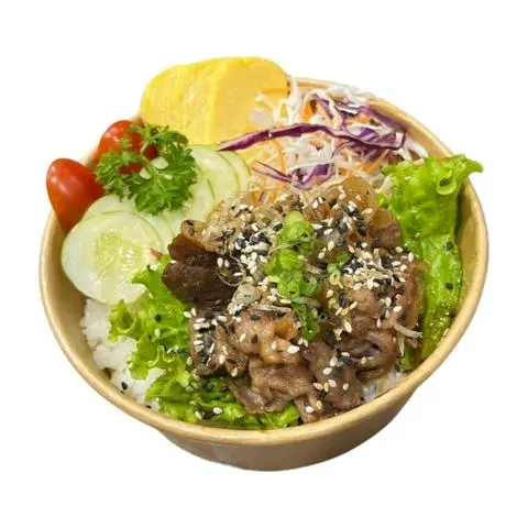 Hình ảnh Cơm Bò Mỹ Sốt Teri - Canh Rong Biển