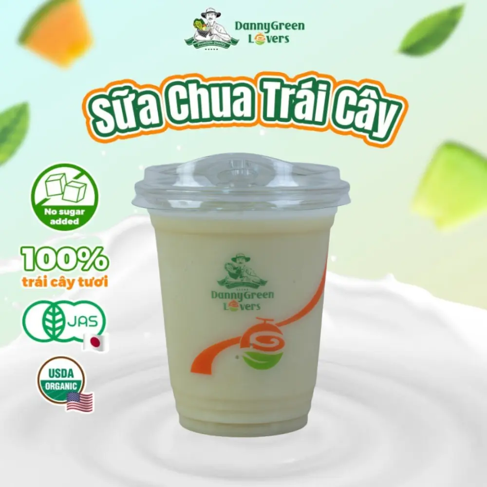 Hình ảnh Yogurt Dưa Lưới Lựu Đỏ Hữu Cơ 