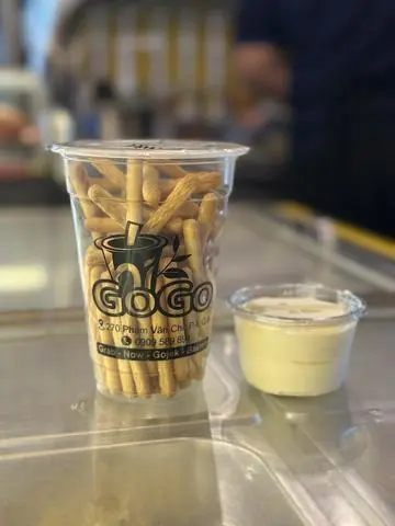 Hình ảnh Bánh que chấm kem macchiato