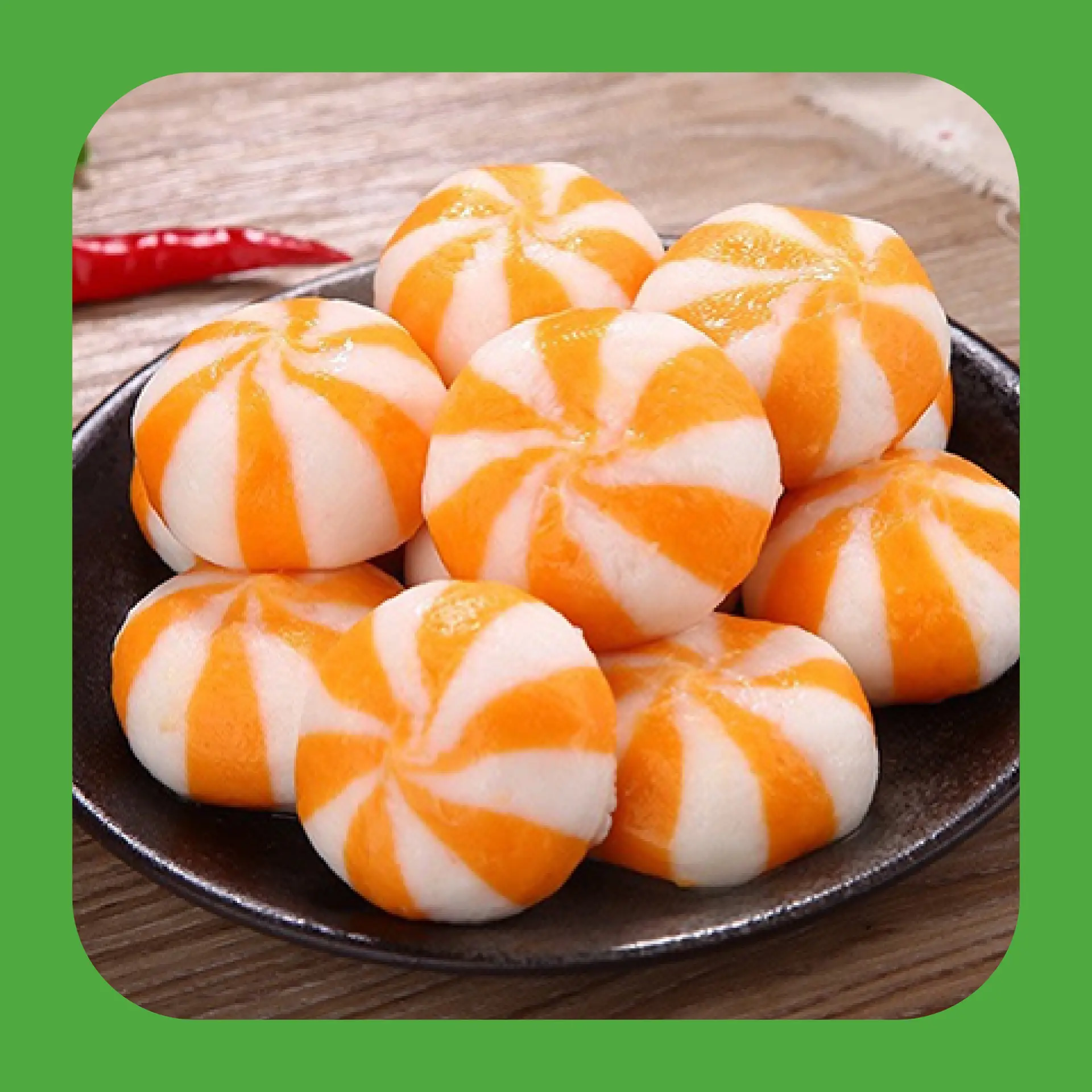 Hình ảnh Bánh bao trứng cá hồi