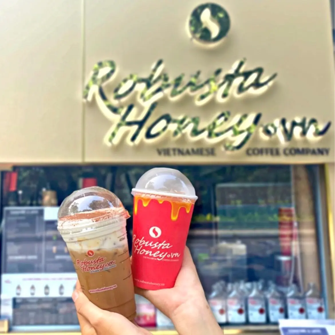 Hình ảnh Combo: Robusta Honey Signature Sữa-M  + Phin Honey Phô Mai- M
