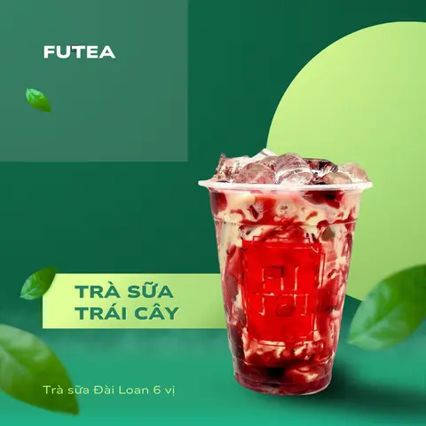 Hình ảnh Trà sữa Phúc bồn tử dằm