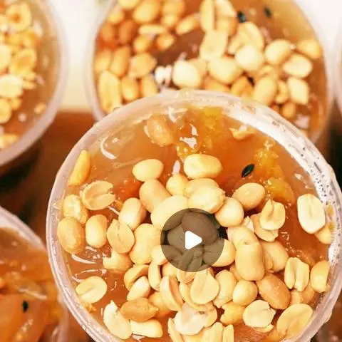 Hình ảnh Đá me đậu phộng ly khổng lồ 800ml