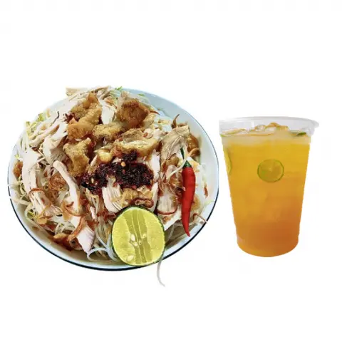Hình ảnh Combo Hủ tiếu khô Gà + Trà tắc