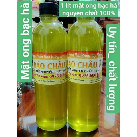 Hình ảnh Mật Ong Bạc Hà - Chai 1000ml