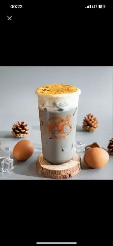 Hình ảnh Trà Sữa Mun Kem Trứng Nướng