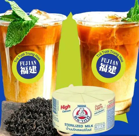 Hình ảnh NGON & BỔ- Trà sữa Fujian sữa gấu Nestle Thái Lan- Ly 700ml
