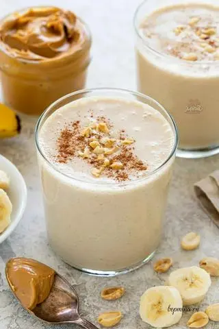 Hình ảnh Sinh tố bơ - đậu phộng