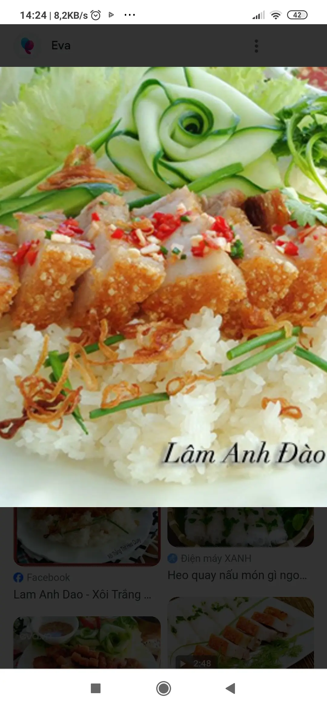 Hình ảnh xôi heo quay 