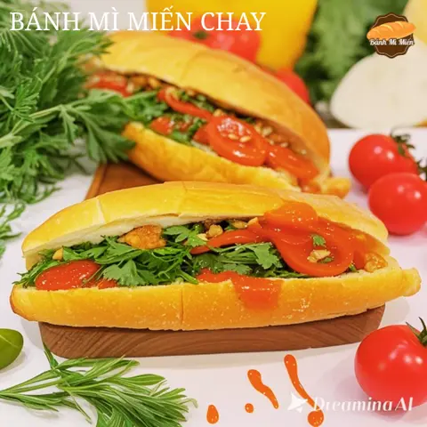 Hình ảnh Bánh Mì Miến Chay Truyền Thống