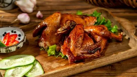 Hình ảnh chim cút nướng