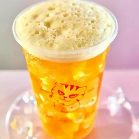 Hình ảnh Trà gạo rang sủi bọt