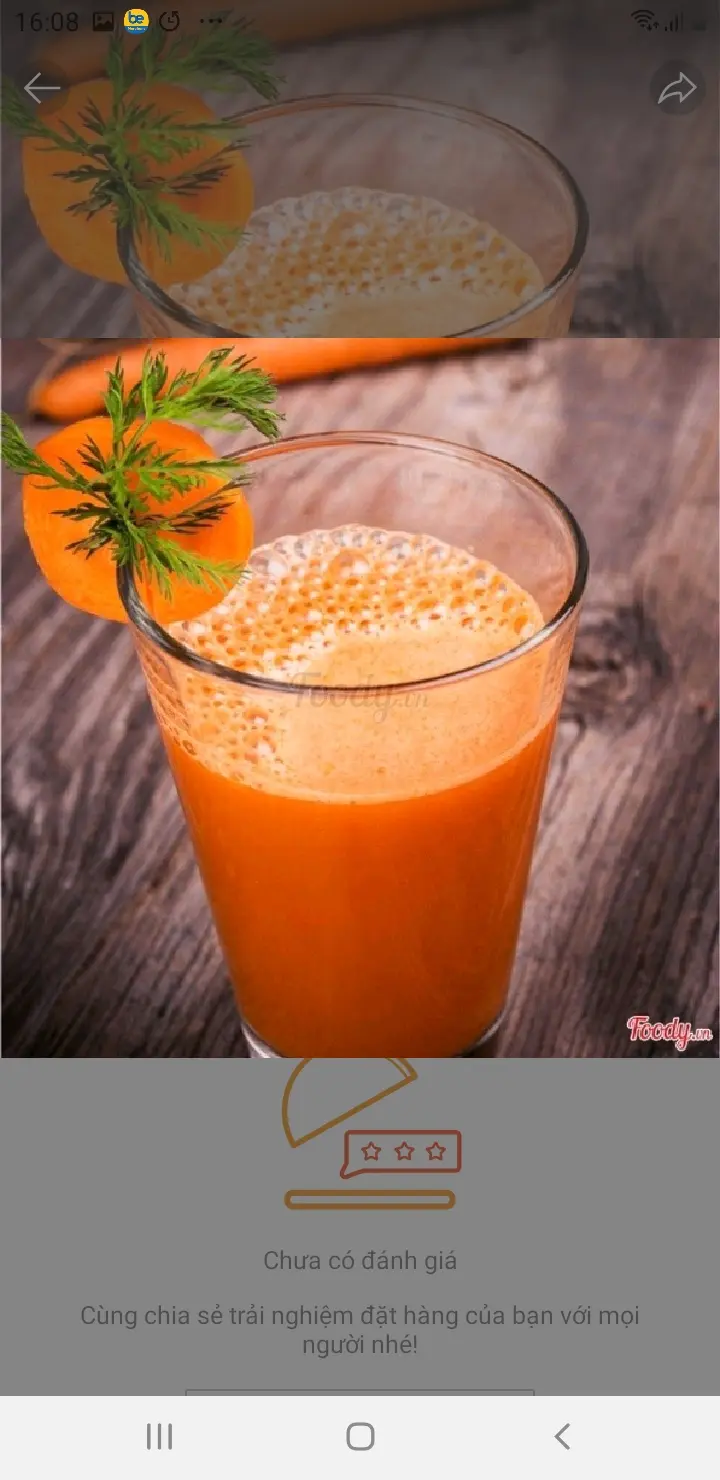 Hình ảnh nước ép Cà rốt 