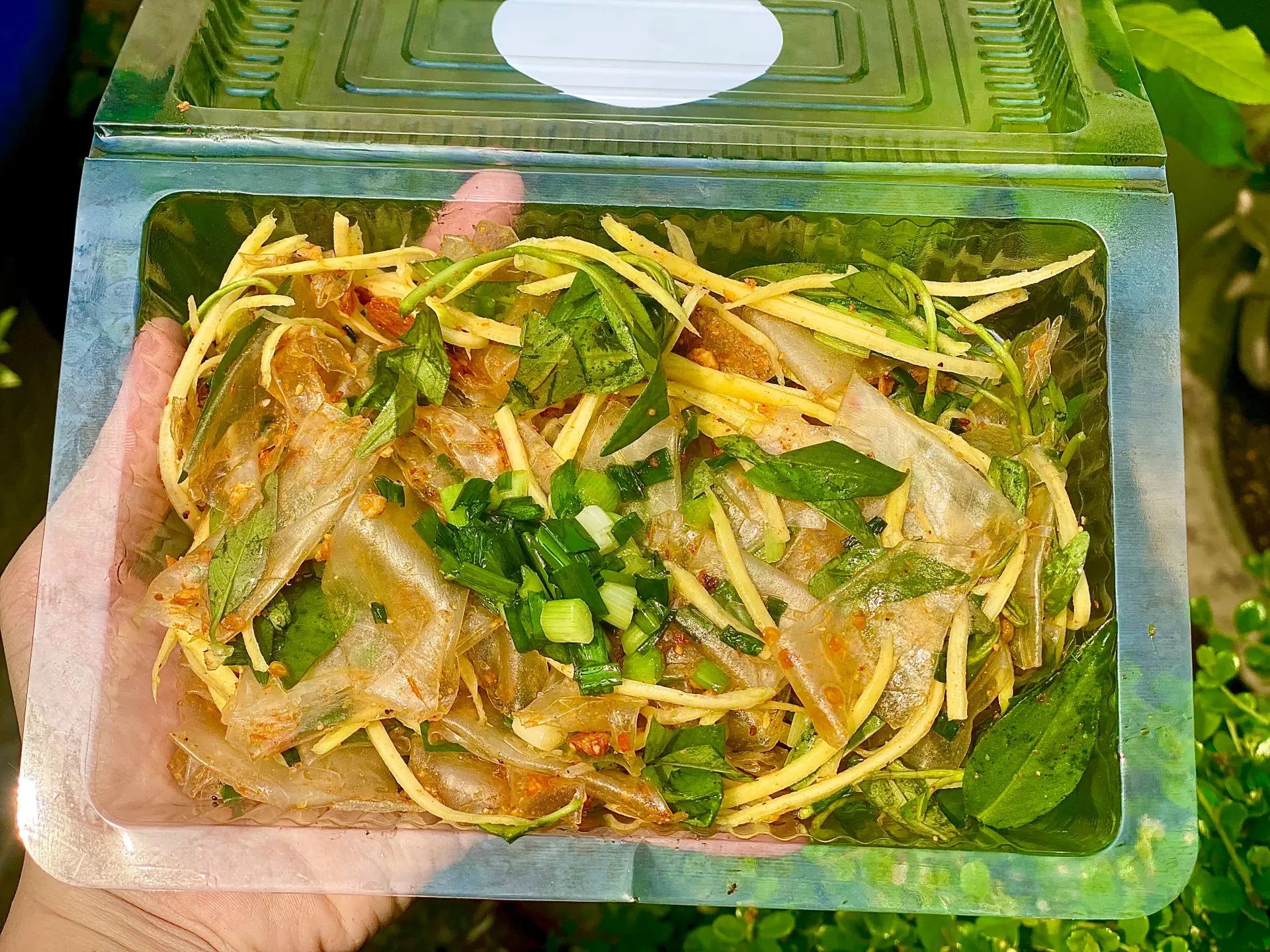 Hình ảnh Bánh tráng phơi sương trộn chay