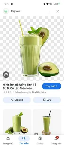 Hình ảnh sinh tố bơ