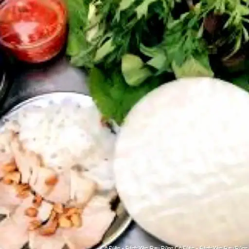 Hình ảnh Bánh tráng thịt luộc