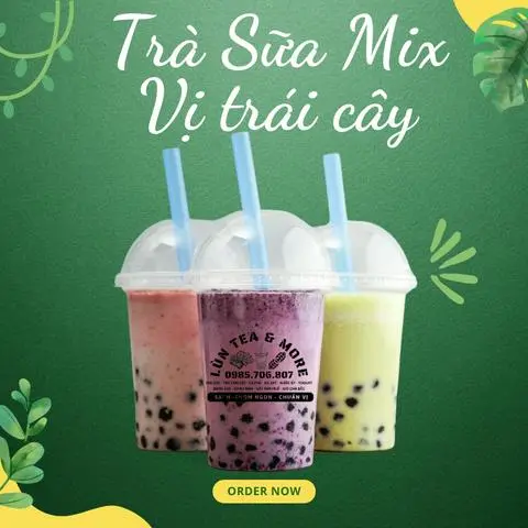 Hình ảnh Trà sữa mix vị trái cây