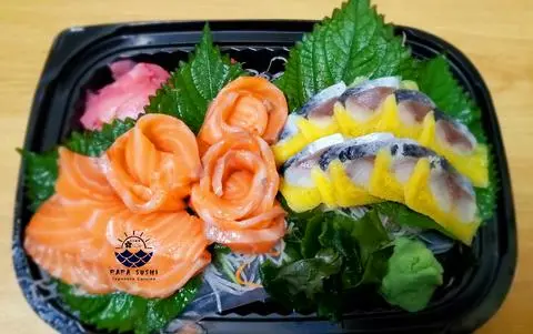 Hình ảnh combo cá trích ép trứng cá hồi 