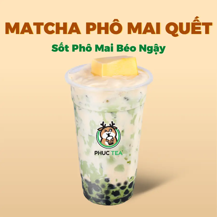 Hình ảnh Matcha Phô Mai Quết (Size M)