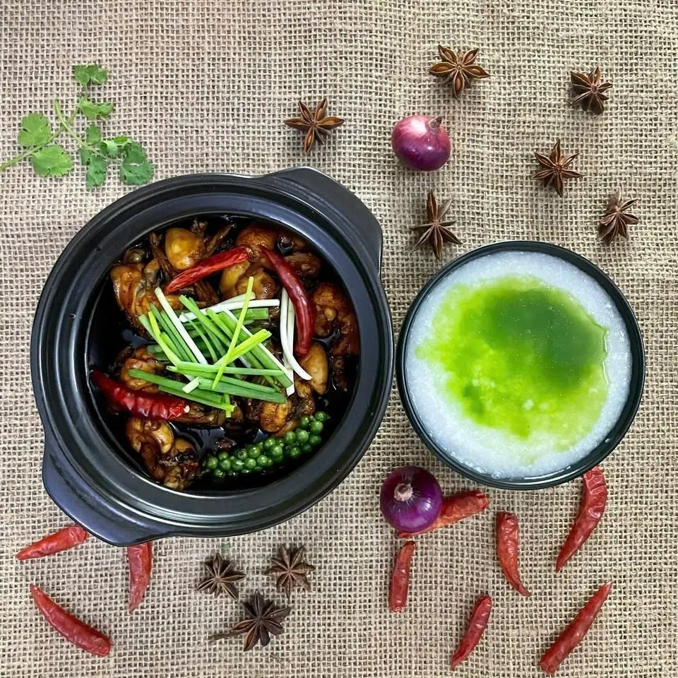Hình ảnh Cháo Ếch 2 con( cháo lá dứa )