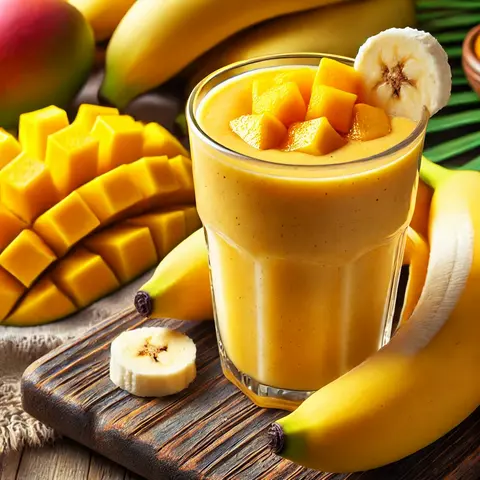 Hình ảnh Sinh tố mix chuối - xoài