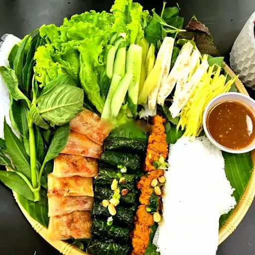 Hình ảnh Bò lá lốt - Chả lụi - Thịt xiên