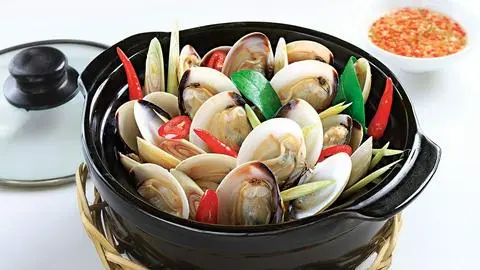 Hình ảnh Nghêu  hấp sả