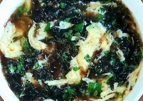 Hình ảnh canh rong biển trứng