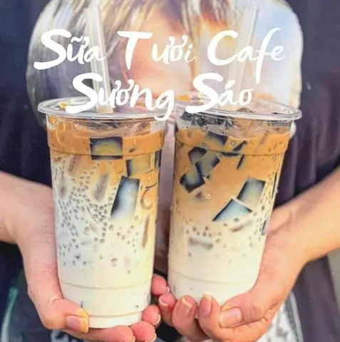 Hình ảnh Cà phê sữa tươi sương sáo