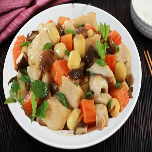 Hình ảnh Cơm Gà Xào Nấm
